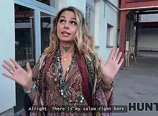 Hunter Ran Into a Sexy Chick in Public and Fucked Her in the Fortune-Telling Salon
