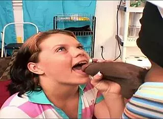 White teen 18+ shocked by huge black dick in intense encounter