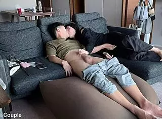 Japanese College Girl Squirts from Fingering in Romantic Session