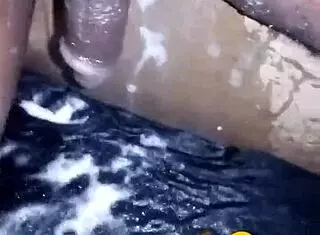 Young 19-year-old boy with BIG BLACK DICK carefully shaves before masturbating in private session.