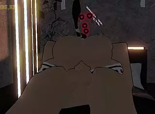 I experience wild Roblox action fucking a cowgirl in full intense riding mode.