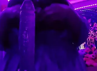 Oh, look at those huge natural tits bouncing on that big black cock