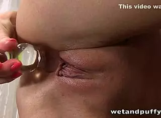 Water That Burst Out A Lot Sprayed Into The Mouth Of A Beautiful Girl