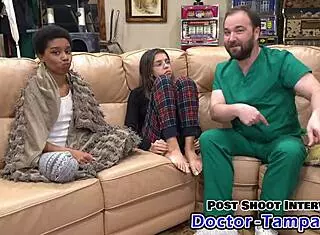 Dr Tampa handles the procedure with Aria Nicole behind the scenes in Florida. 😏