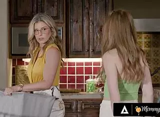 Blonde Big Tits Milf Cory Chase Spanks Redhead Stepbae Myra Moans For No Panties