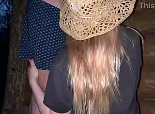 Pregnant stranger enjoys wild public sex at the barn with big cock banging her big tits and wet pussy
