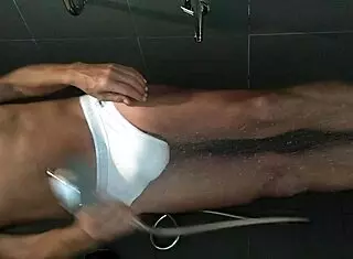 Shaved Cock In Shower