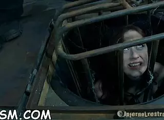 Bound and gagged servant finds subtle pleasure from vibrating device