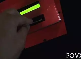 Fellatio performed in an outdoor setting with a couple engaging in pov style