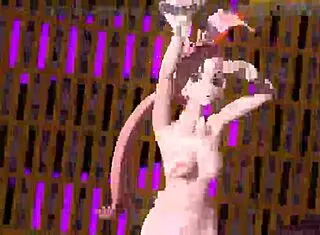 megurine luka dances nude in alien bunny costume with big tits and ass exposed 😍