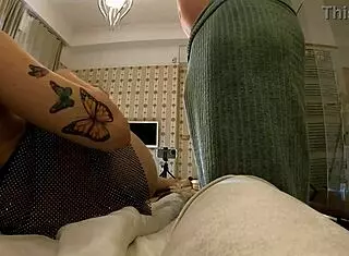 Big Tits Big Ass Hot Brunette Babe In A See Through Dress Shows Her Beautiful Boobs And Teases A Guy Under His Towel