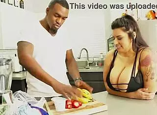 Big Booty Babe Sofia Rose Gets Rome Majors Protein Shake After Interracial Licking