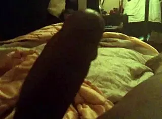 What if this big cock shemale jerks off solo until cumshot?