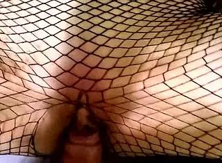 Oh man, this ahegao slut is all tied up and getting teased with my big cock in homemade bondage fun