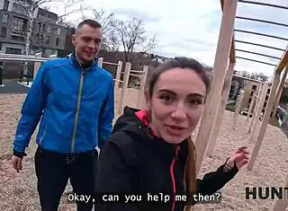 Hot Athlete Picked Up On Street And Fucked In Strangers Car