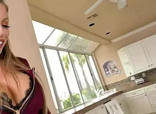 Oh wow, Britney Amber sneaks in that creampie while her husband is out!