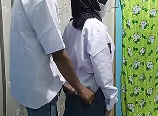 high school student celebrates graduation with boyfriend doggystyle