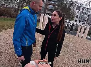 Hot Athlete Picked Up On Street And Fucked In Strangers Car