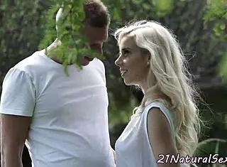 petite beauty enjoys classy missionary screwing by the pool