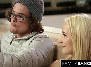 Bratty sis Rosyln Belle wants to see and fuck Tyler Nixon's dick in a cheating encounter