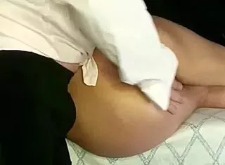 do you love this sissy happy ending with my big-buttocks brunette submissive