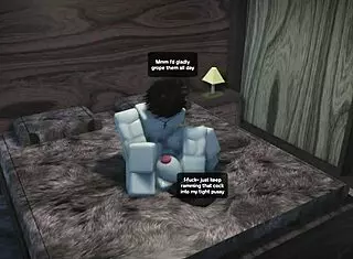 In the roblox studio condo, he grabs the cute fan and starts fucking her rough. Bent over doggystyle leads to intense passionate session.
