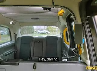 Divorced milf enjoys rough doggystyle pounding from big cock in fake taxi