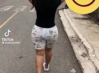 This hot young prostitute with a big butt shows off her moves in a casual encounter.