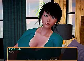 My New Family Episode With Big Tits Brunette In Game