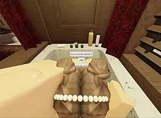 Brunette With A FAT ASS SUCKS And FUCKS In The Bathtub