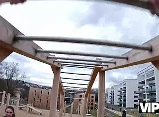 Sexy athlete Sakura Hell fucks a stranger in a car in front of her bf 😏🚗