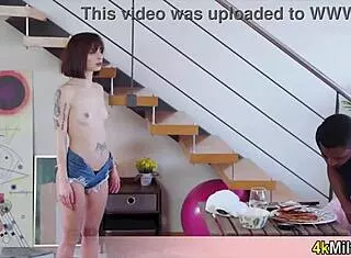 Hypno trick succeeds on pizza delivery chick filling her white pussy with big black cock