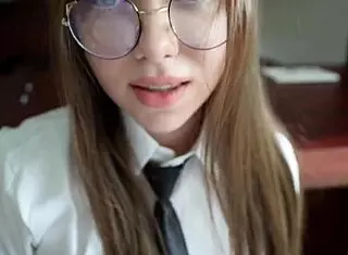 the psychologist suggested an unconventional method of treatment with amateur college fucking and big ass brunette petite creampie in cowgirl doggystyle