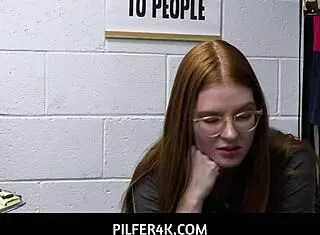 pilfer4k - nerdy ginger uses her pussy to get out of all kinds of trouble - jane rogers