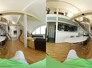 Czech VR 373 features mesmerizing blonde girlfriend riding cock in lingerie missionary cowgirl doggystyle