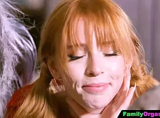 familyorgasm - stepdad and stepdaughter tricked stepmom last halloween with old and young cheating