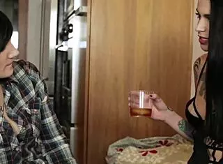 Xxx tattoo LESBIAN dives into rough pussy action with orgasm and wet passionate 1on1 play