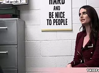 Stunning Brunette Beauty Caught Shoplifting In Store!