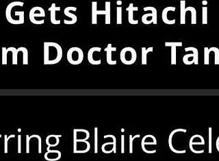 oh god, i get this hitachi orgasm from doctor-tampa... blaire celeste, with my small tits nipples pierced, shaved pussy spread close up in hospital humiliation, moaning loud backstage in florida