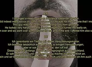 Straight insurance broker convinced to give blowjob handjob on big monster cock for first time in homemade scene