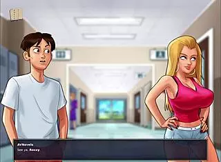 Summertime saga 198 unfolds with big tits meeting monster cock in wild encounters