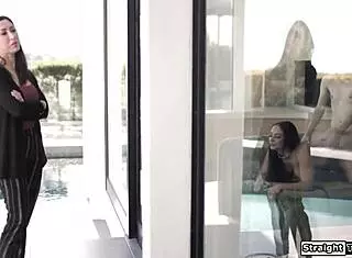 You're making me watch you fuck the teen 18+ neighbor ifo window? She's a petite Latina milf with big tits giving blowjob, handjob, deepthroat, and pussy licking in old and young cheating voyeur taboo.