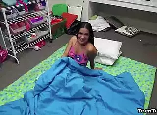 NAUGHTY Brunette POV Handjob - Watch This Sexy Teen Brunette Give Intense Handjob Action!