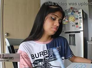 classmate skips studying for a deepthroat blowjob and doggystyle creampie instead