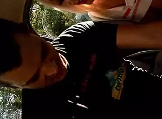 I feel so passionate fucking Stefanni Tarrago Spanish girl with natural tits in car with French big dick