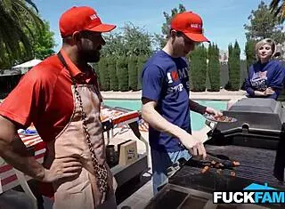 stepmom fainted watching her stepdaughter fucking his husband and stepson penelope kay will pounder josh rivers