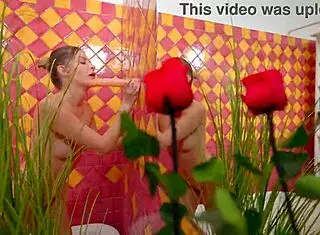 Blonde babe indulges in solo anal dildo play in the bathroom, reaching orgasm with wet pussy fingering.