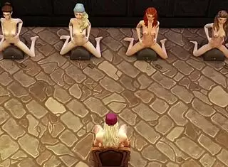 Dominant office submission in Gobbywarts School of Sexcraft and Wickedry Sims 4 parody