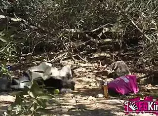 briseida spots random guys during countryside trips. she rips clothes for rough quickie banging in spanish outdoor group action.