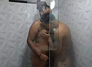 In a steamy shower scene, the beautiful stepsister shares intimate moments with her roommate. Water cascades over curvy Latina body during homemade taboo encounter.